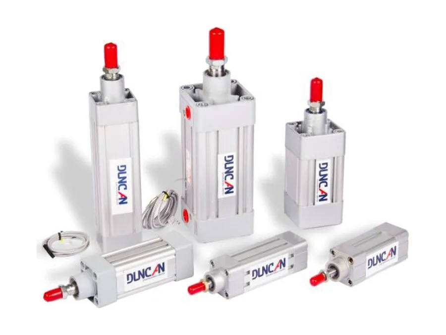 Double acting air cylinder, VDMA/ISO square tube